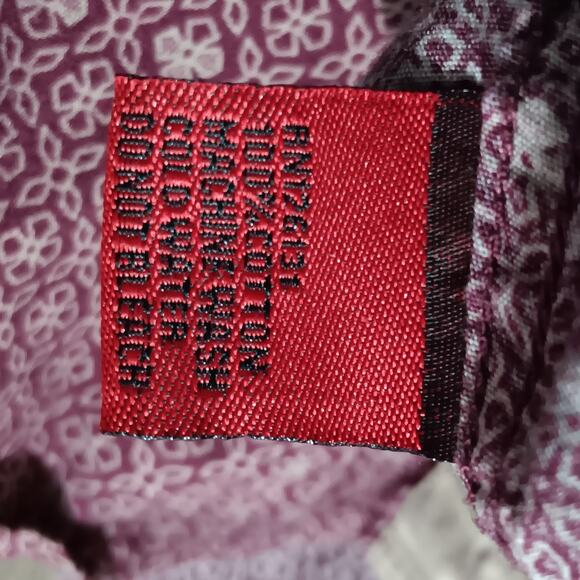 Patron Cito Western Shirt Size XXL Red and Black Damask Print Long Sleeve - Picture 7 of 8